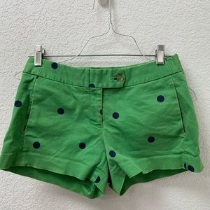 J. Crew Green Polka Dot Women Shorts
